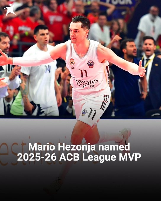 前NBA五号秀海佐尼亚荣膺西甲常规赛MVP